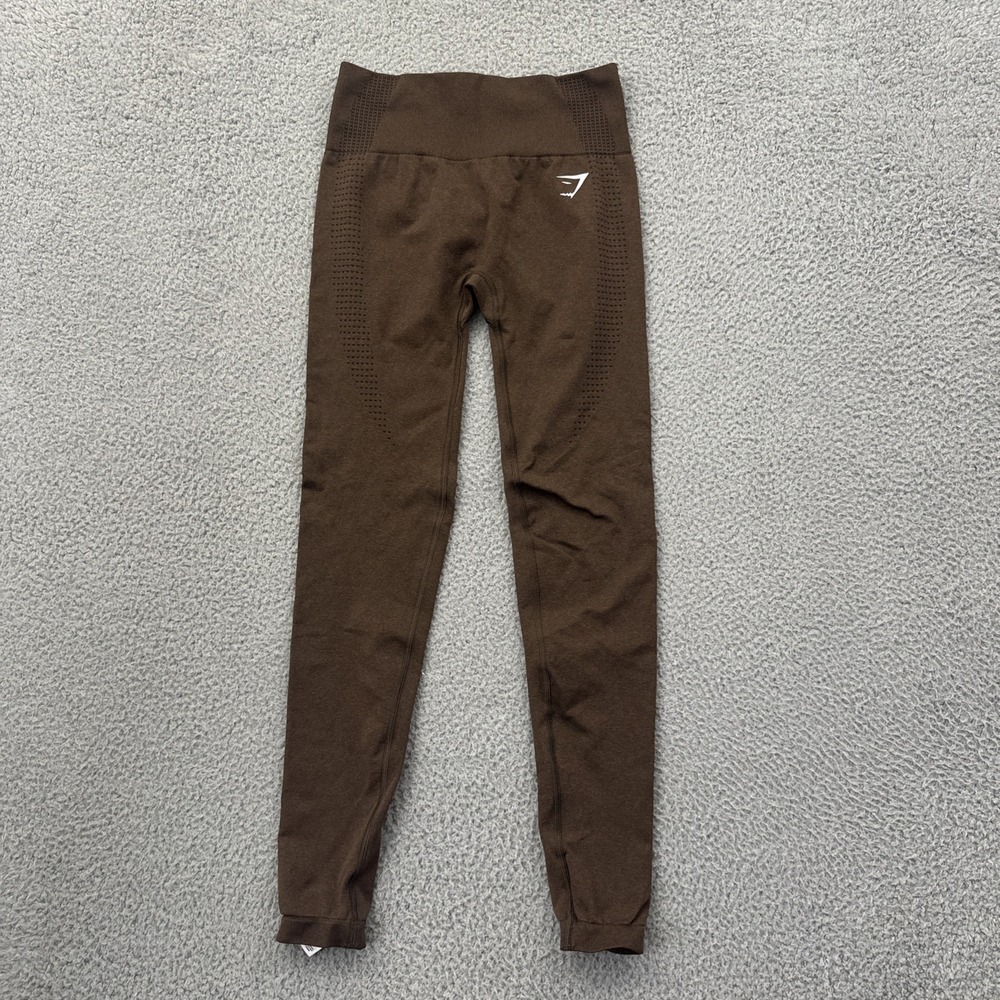 Gymshark Vital Sculpt Seamless Leggings Brown Athletic Workout Gym Women's Small